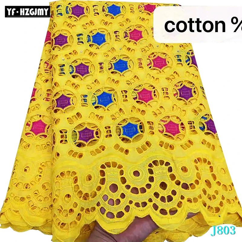 

YF HZGJMY New Arrival Small Holes Design African Nigerian Dry Lace Fabric Latest Swiss Voile Lace In Switzerland wome dress lace