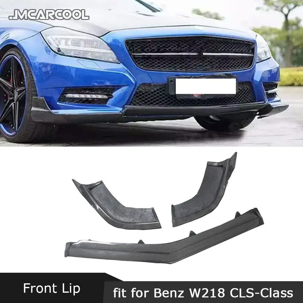 Передний спойлер из углеродного волокна для Benz CLS Class W218 CLS350 320 CLS63 2012-2014 3 шт. |