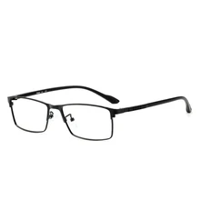 Новинка, металлическая оправа, модные простые очки без градусов для чтения, ультра-светильник, квадратные очки для чтения, унисекс, Дикие повседневные очки