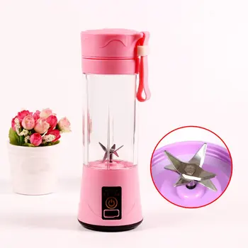 

Mini Juicer Portable Multi-Function Usb Charging Juice Cup Fruit Electric Juice Mixing Cup Professional 4 Blades