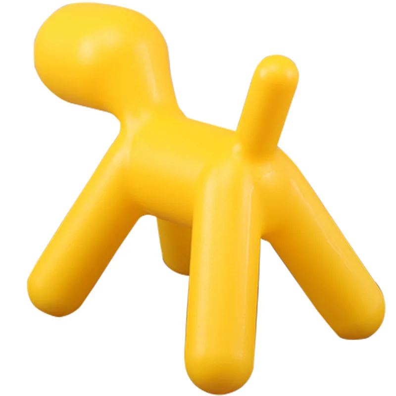 Fashion Popular Modern Design Baby Kids Dog Puppy Chair Children Soft Color Beautiful Plastic Toy Play School Garden Stool 1PC