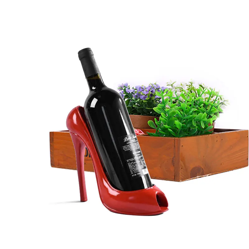 Высокий каблук обуви держатель бутылки вина Стильный винный шкаф Подарочная Корзина Аксессуары для