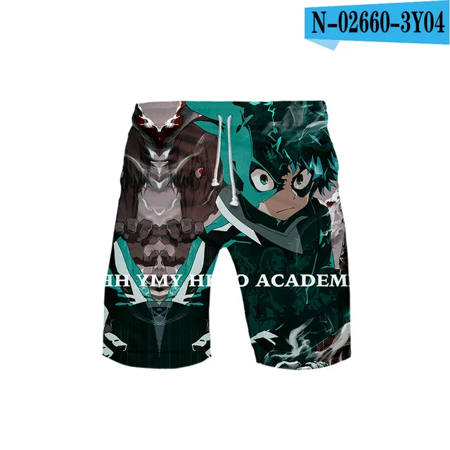 3D MY HERO Academy одежда для плавания, Шорты для плавания, пляжные шорты, шорты для плавания, Шорты для плавания, мужские спортивные шорты для бега - Цвет: 3d-st63