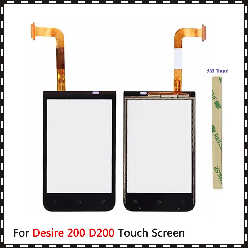 Сменный высококачественный дигитайзер сенсорного экрана 3 5 дюйма для HTC Desire 200 D200