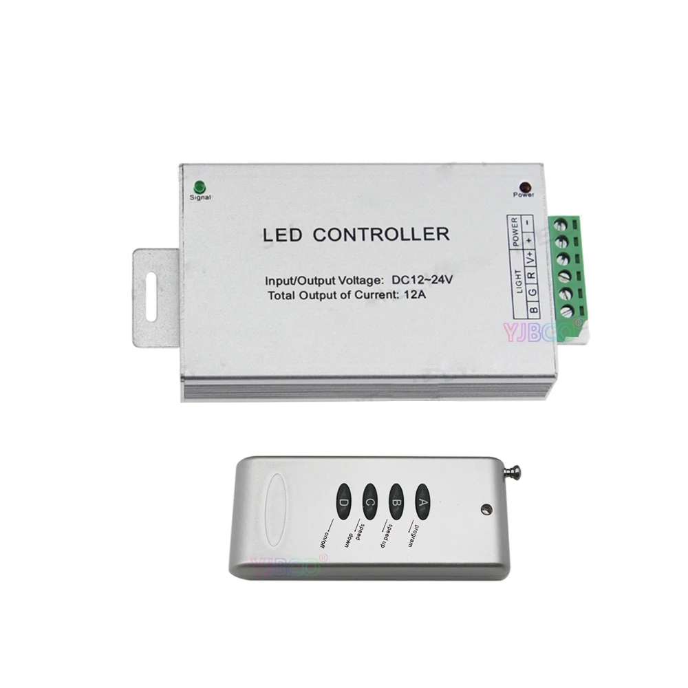 Wholesale DC12~24V Led controller 12A 24A 30A 4 key RGB controller RF Wireless Control Switch Free Shipping Wholesale DC12~24V Led controller 12A 24A 30A 4 key RGB controller RF Wireless Control Switch Free Shipping