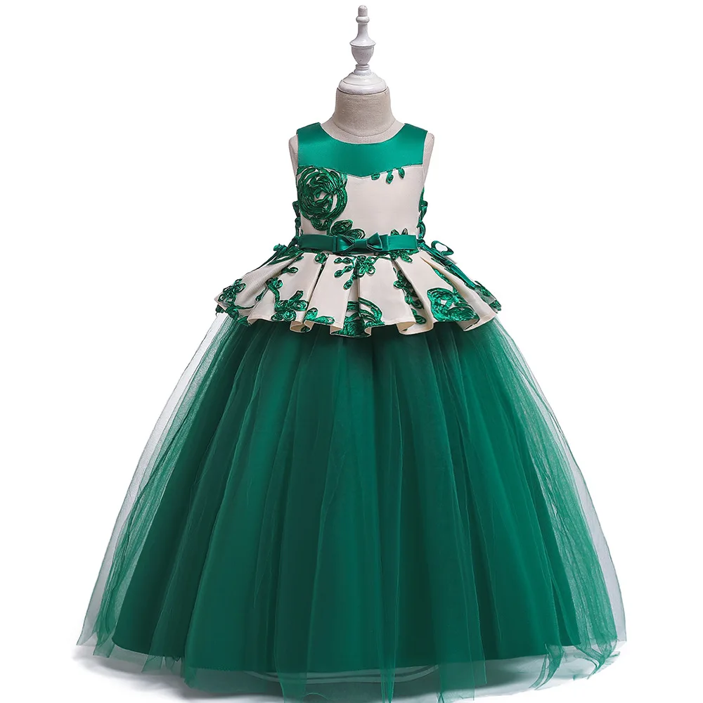green frock for girl