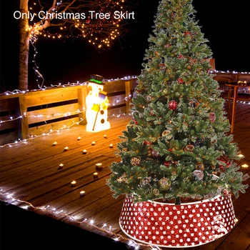 

48inch Hotel Festival Accessories Christmas Tree Skirt Gift Family Party Holiday Restaurant Three-dimensional Sequins Home Decor