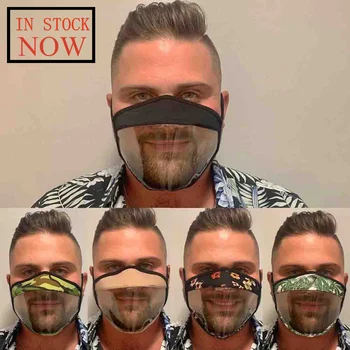 

5pc Protection Clear Window Visible Expression For The Deaf And Hard Of Hearing Mascarilla Reutilizable Masque De Protection