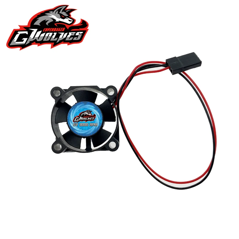 RC fan 25/30/35/40/50mm 8000RPM 5V-7V DC High wind cool Motor ESC fan heat sink 30/60/120/150A ESC 36/42mm motor futaba plug - Image 3