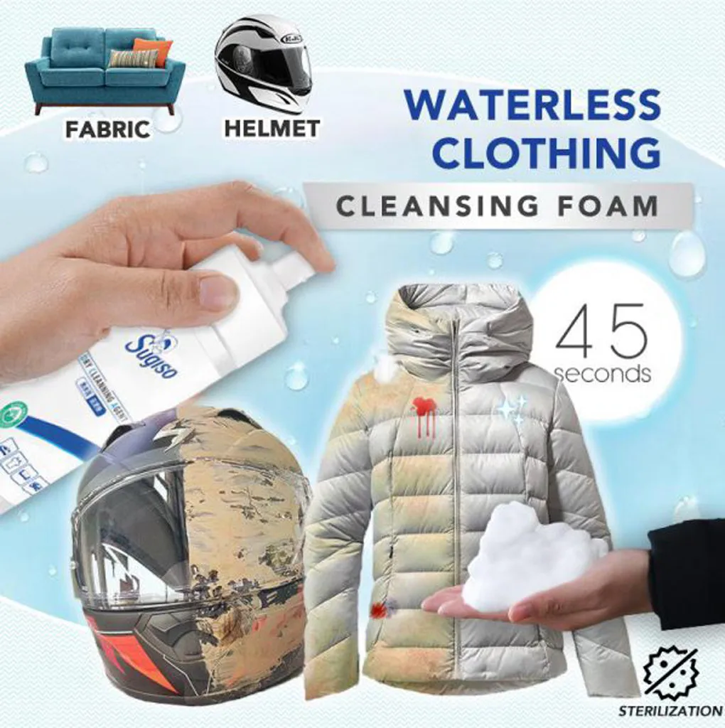 

New product Multi-purpose Waterless Clothing Cleansing Foam Rinse-Free Agent Liquid Drop shipping Accessories Home discount