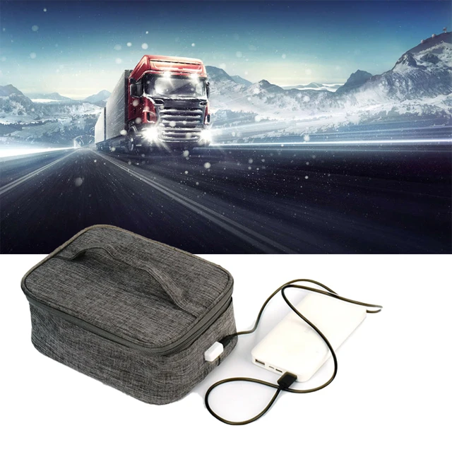 Bolsa de almuerzo con calefacción eléctrica USB, fiambrera eléctrica  impermeable para viaje en coche, Camping, calentador de alimentos,  contenedor, paquete térmico - AliExpress