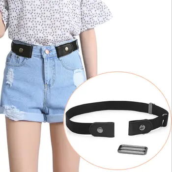 

Invisible Lazy Buckle-Free Elastic Waist Belt Stretchy for Women Men Jeans Pants -MX8