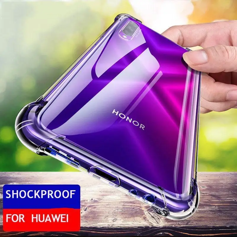 Shockproof Case Мягкий чехол-подушка из ТПУ для телефона huawei Mate30 P Smart Plus Honor 7A 7C Pro 8A 8C 8X Y5 Y6 Y7 Prime - Цвет: Shockproof Case