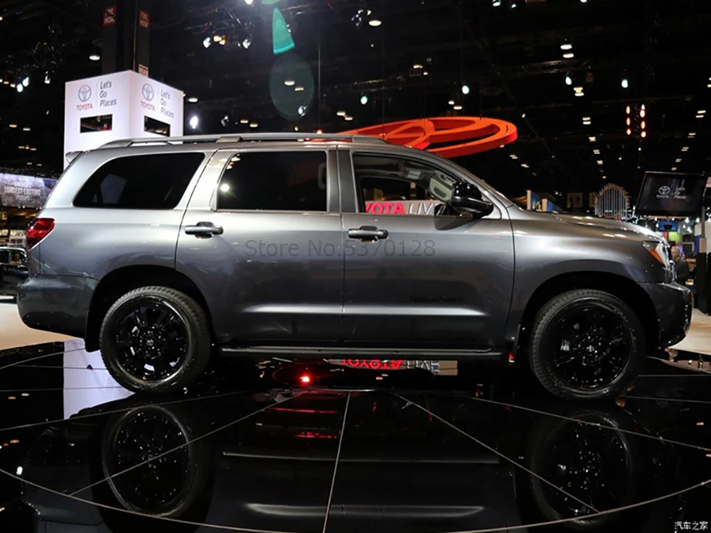 Для Toyota Sequoia 2010- черный Спойлер ABS Материал заднее крыло праймер цвет багажник губы крыло белый хвост спойлер автомобиля Стайлинг
