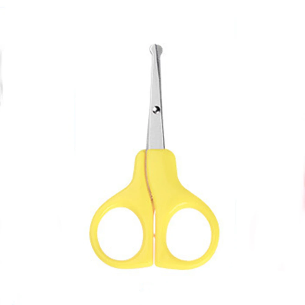 yellow 1 шт. безопасные кусачки для ногтей, ножницы, резак для новорожденного ребенка, практичные Повседневные детские ножницы для ногтей, маникюрные инструменты для чистки детей - Цвет: yellow