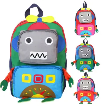 

Cartoon Robot Backpack Schoolbag Girls Kids Rucksack Bookbags Daypack 35EF