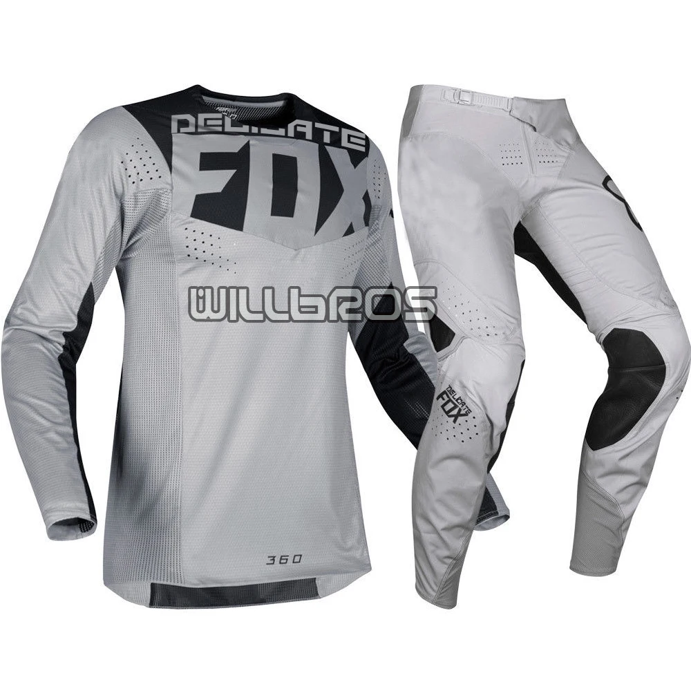 

Delicate Fox Locomotive MTB Bike Off-road Motorcycle Kit Motorbike MX 360 Kila Racing Jersey Pants