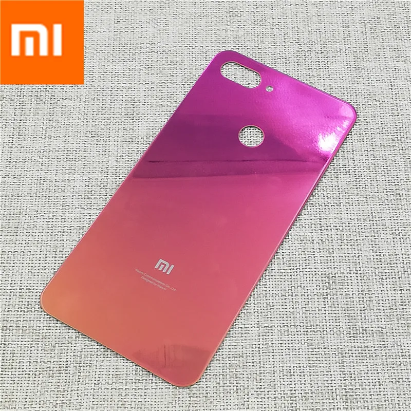 Xiaomi Mi 8 Lite стеклянный чехол задняя крышка батареи задняя дверь защитная крышка корпуса запасная часть для Xiaomi Mi 8 Lite