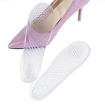 

1 Pair Transparent Foot Arch Seven-Point Pad Dot Massage Non-Slip Pad Soft Shock-Absorbing Half-Size Pad With Stickiness