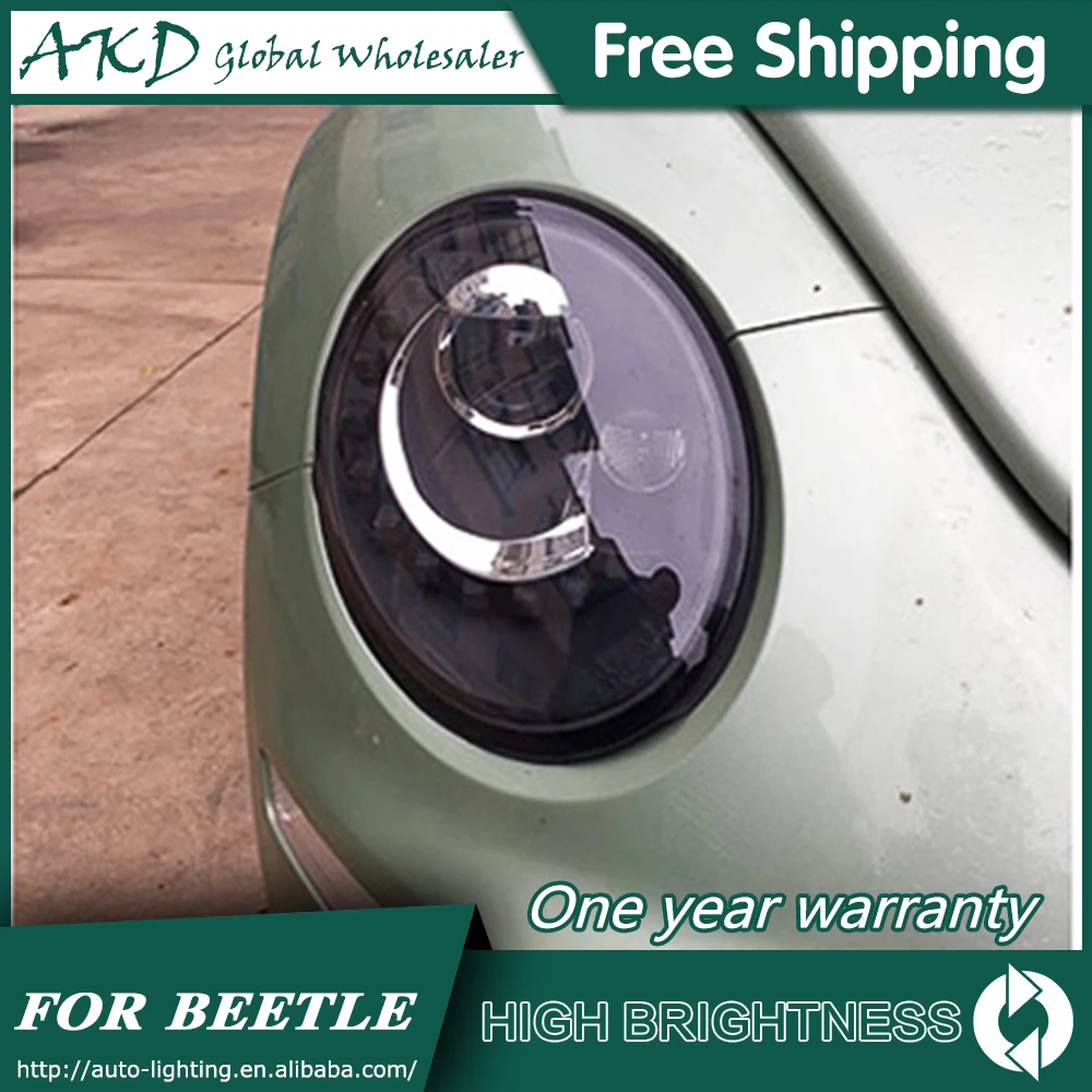 Головной светильник s для автомобиля VW Beetle 1998-2012 Beetle DRL Дневной ходовой светильник светодиодный Биксеноновая лампа противотуманный светильник s тюнинг автомобильные аксессуары