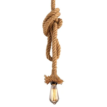

Useful Single-head Hand Woven Hemp Rope Ancient Nordic Style For Bar Dining Room Home Garden Supplies
