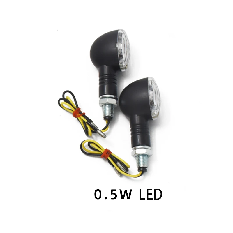 12V CE E-mark Cafe Racer Scrambler Waterproof Motorcycle Turn Signal Light Indicator for Harley SR400 CB400SS
