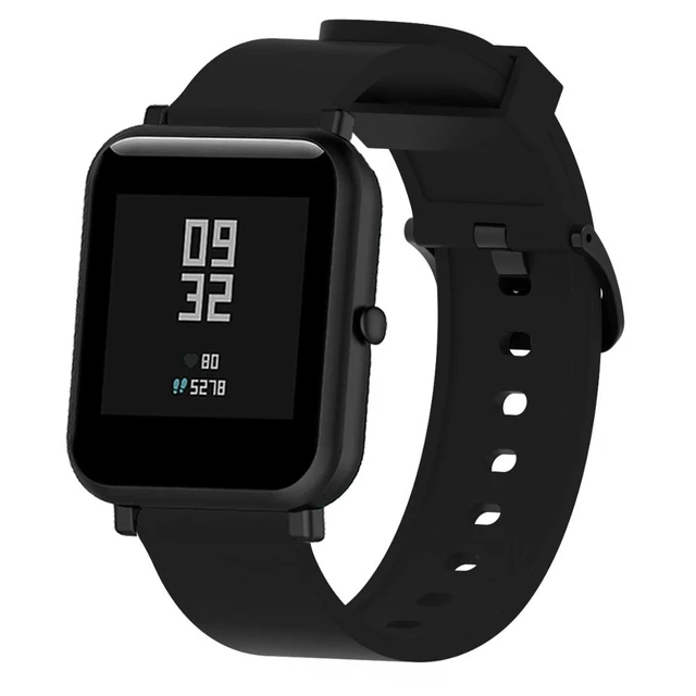 Para Amazfit Bip 5 Correa de reloj de silicona con puntos 3D transpirables  con orificios de