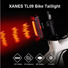XANES TL09 110LM 6 режимы для велосипеда задний фонарь 360 ° вращение usb зарядка IPX4 водонепроницаемый Предупреждение свет для кемпинга фонарь