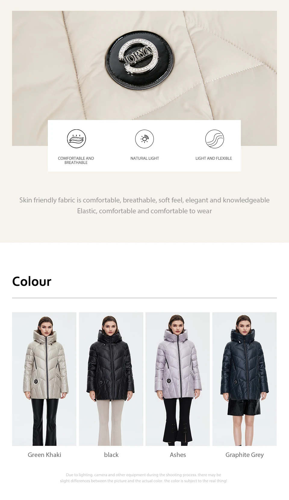 down coats HaiLuoZi 2021 New Winter Jacket Women's Down Coat Female Quality Hooded Casual Short High Collar Thickened Fashion Parkas 6076 puffer coat with fur hood