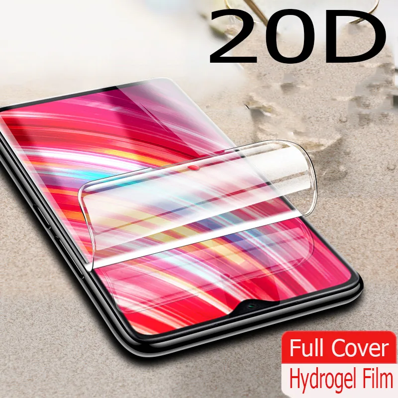 

20D Full Screen Protector Curved Cover Film For Xiaomi RedmI Note 8 7 5 6 Pro 4x Protective For Redmi 7a 6 7 Film Not Glass