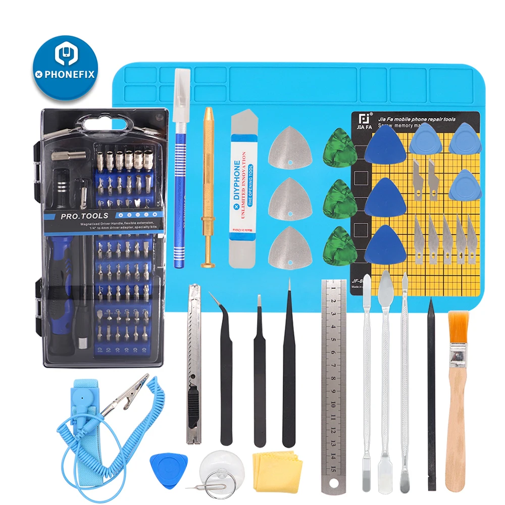 

100 IN 1 Disassembly Kit for iPhone Computer Laptop PC Repair Tool Kit Precision Screwdriver Kit with 56 Magnetic Driver Bits
