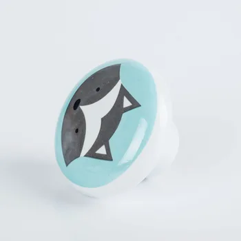 

Ceramic Pastoral Style Simple Handle European Style Drawer Vintage Cabinet Kitchen Renovation Children Circle Single Bore Handle