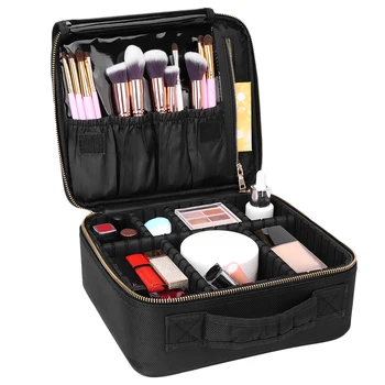 

Hot Sale 2Pcs High Quality Make Up Bag Professional Makeup Case Makeup Organizer Cosmetic Case Large Capacity Storage Bag