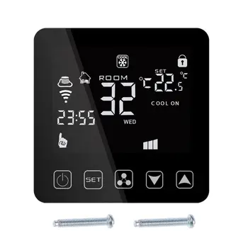 

Wifi Central Air Conditioner Thermostat Fan Coil Cooling Heating Temperature Remote Voice Control