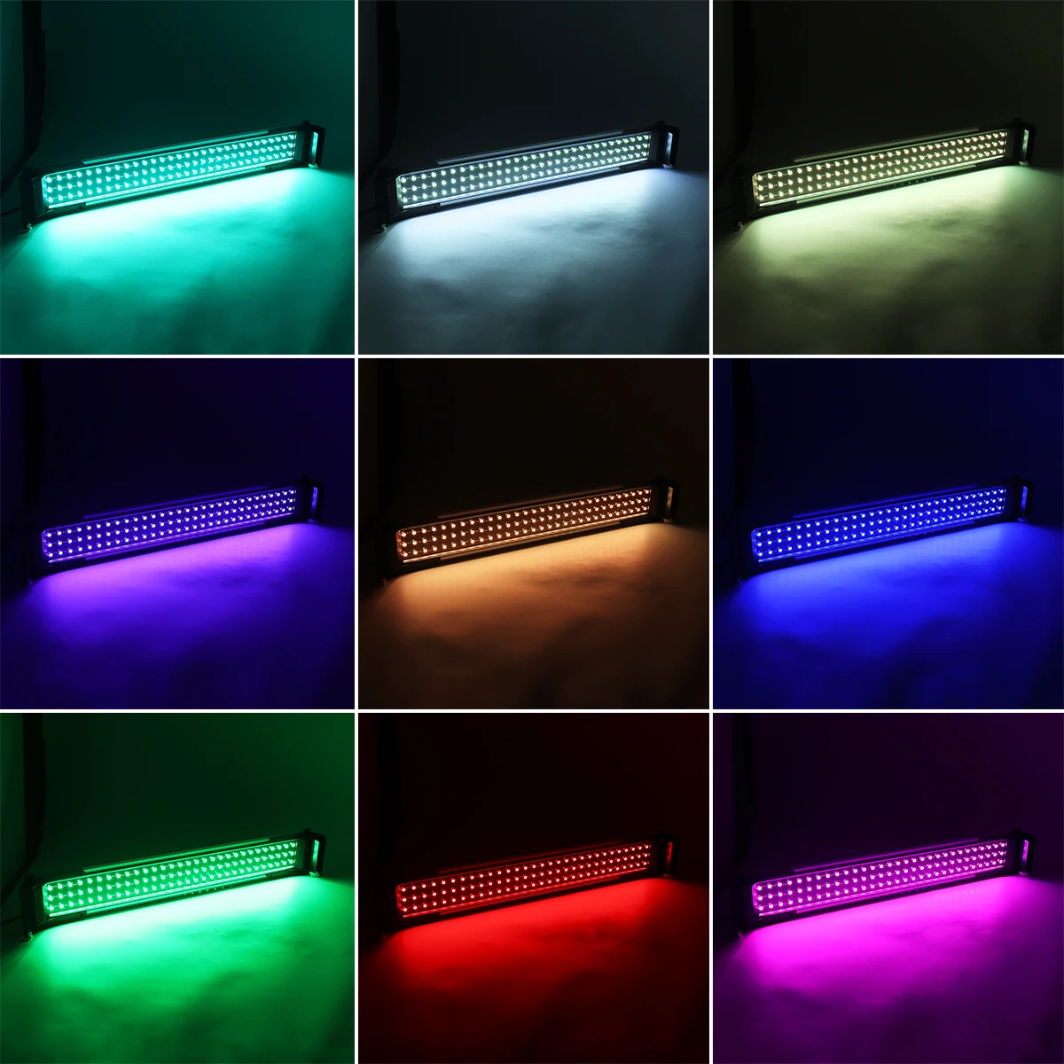 풀 스펙트럼 LED 수족관 조명, RGB 어항 조명, 확장형 브래킷 램프, 원격 제어