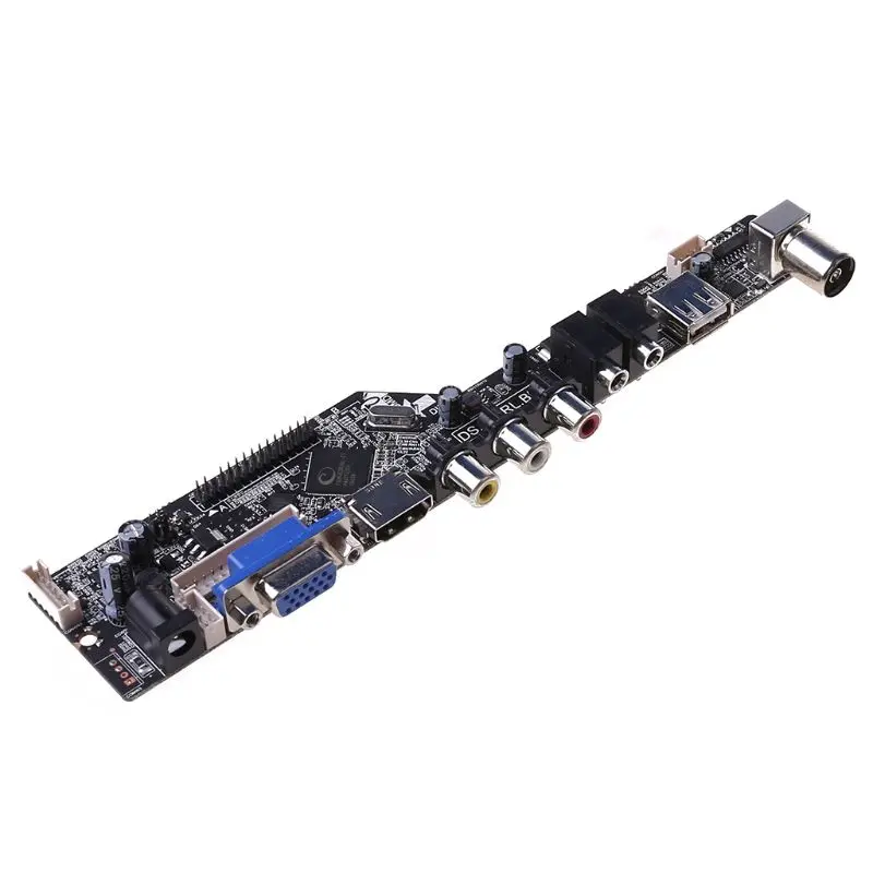 V56 Универсальный ЖК телевизор контроллер драйвер платы PC/VGA/HDMI/USB интерфейс + 7 ключ