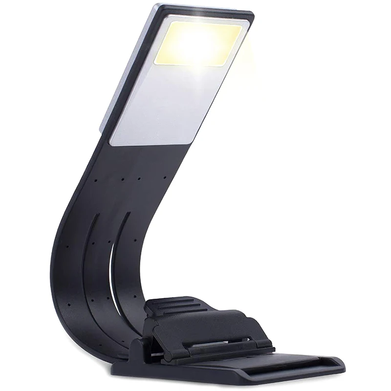 

Book Light, Blue Light Blocking, Amber Clip-On Reading Light 1600K Warm LEDs for Reading in Bed. Rechargeable Battery with Built
