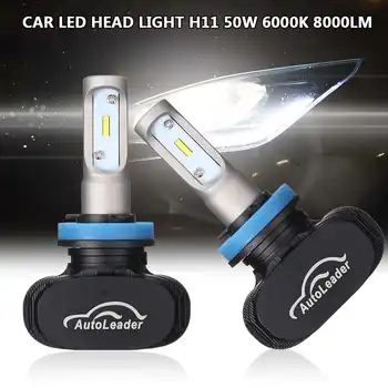 

1Pair 50W LED Car Headlight Bulb H4 H7 H11 Car Accessories 6500K White 8000LM LED Fog Lamps