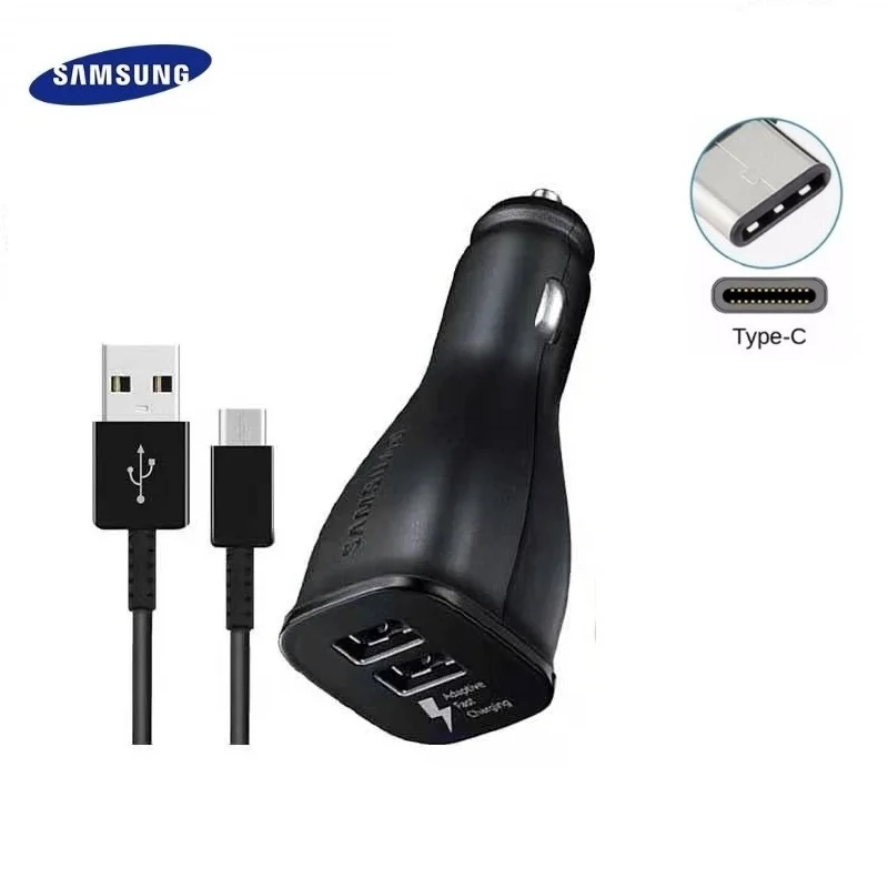 

Samsung Autolader S8 S9 S 9 Plus Fast Charger USB Type-C Adaptieve Reizen Opladen 9V1. 67A & 5V2A Note 8 9