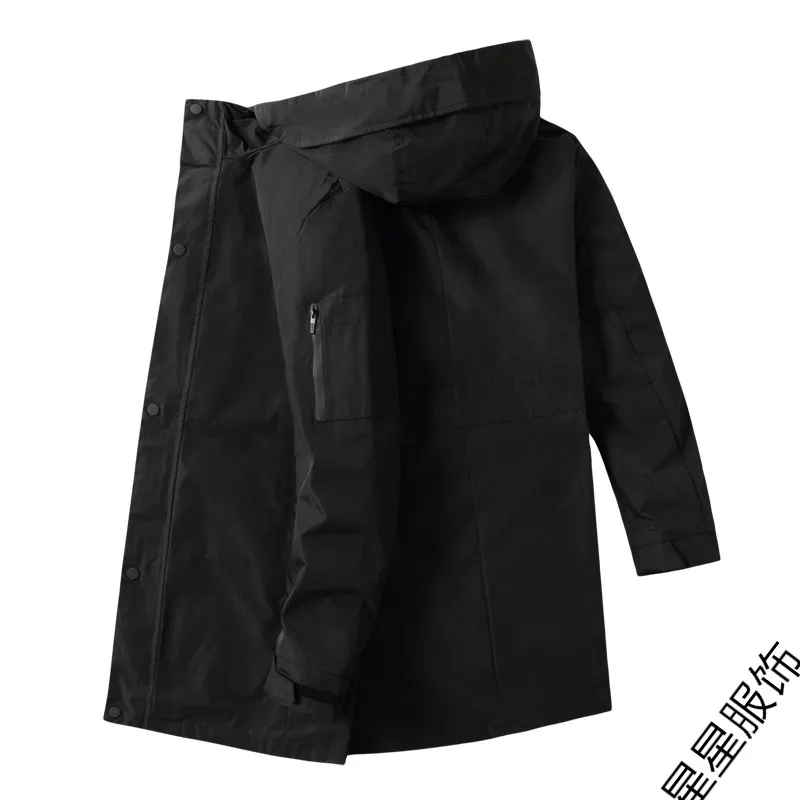 8XL 6XL 5XL мужская куртка Зимние куртки Мужская модная одежда Тренч свитер тонкий длинный рукав кардиган теплые пальто мужской Outwea