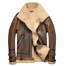 Кожаная мужская куртка из натурального меха, пальто из натуральной овечьей шерсти, зимнее пальто для мужчин, мужская одежда, Chaqueta Cuero Hombre 8156 YY750