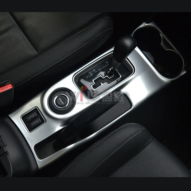 Для Mitsubishi Outlander 2013- интерьерные молдинги крышка шестерни держатель для стакана хромированный автомобильный Стайлинг Аксессуары ABS
