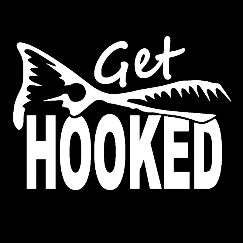 

12,1*8,6 см получить крючок рыболовный крючок переводная наклейка красивая и крутая наклейка s Задняя Зеркальная Наклейка Переводные картинки