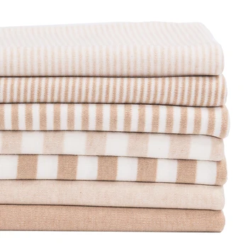 

Bamboo Fiber Color Cotton Blended Double-sided Fabric Stripe Knitted Clothing Class A Fabric Non Fluorescent Soft Skin Friendly