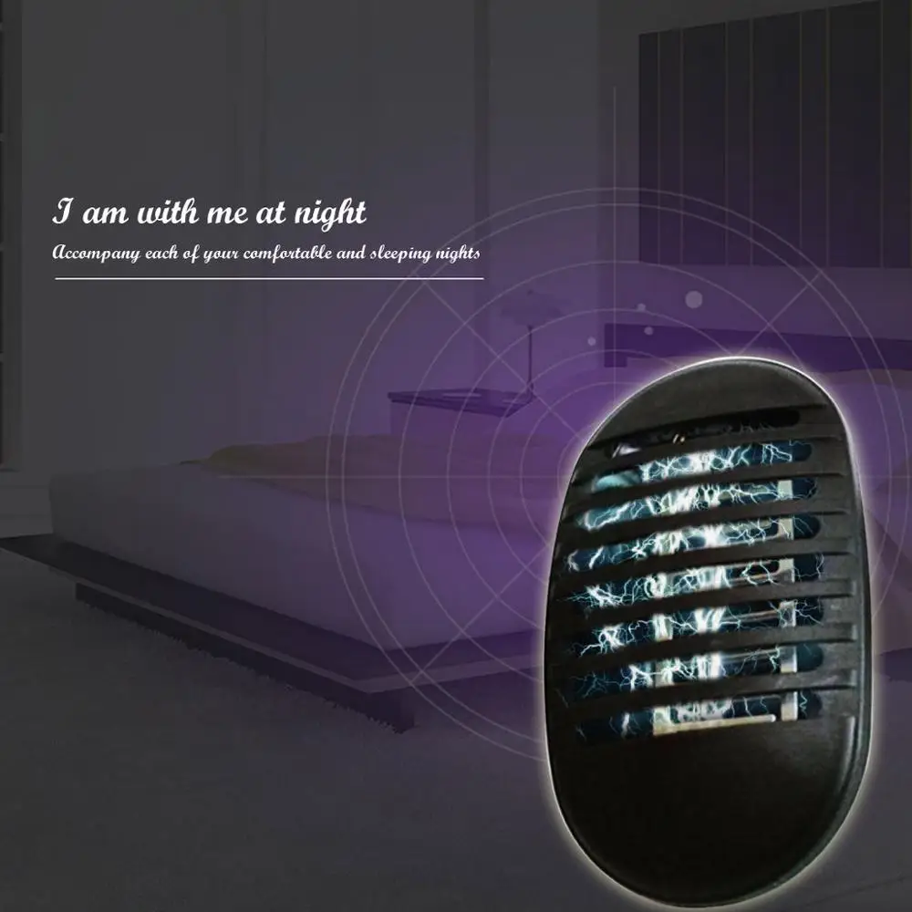 220V US LED Socket Plug Electronic Mosquito Killer Lamps Mosquito Trap Lights Repellent Fly Bug Insect Killers Zapper Night Lamp
