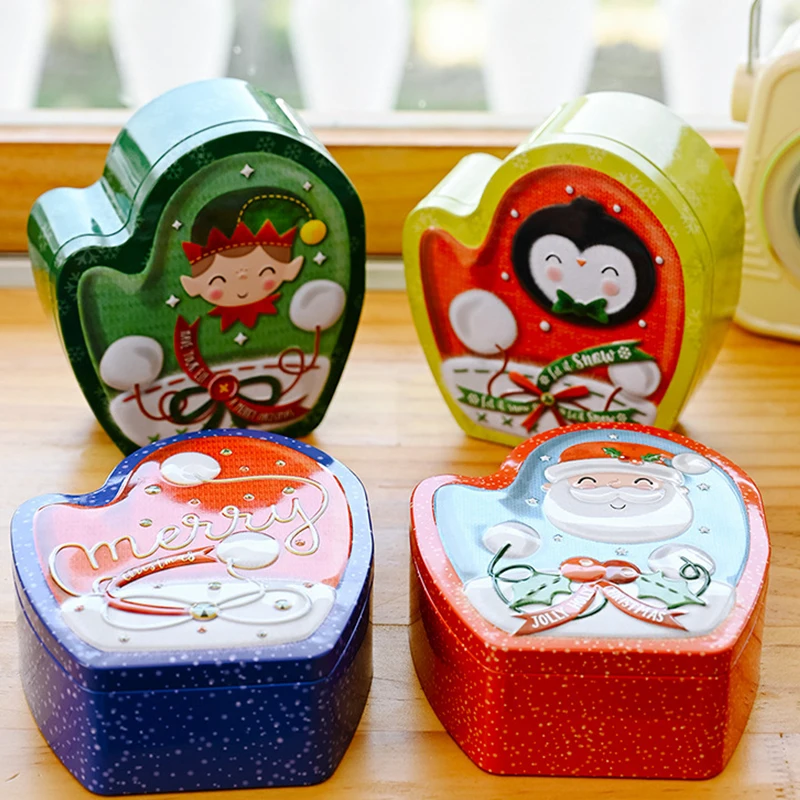 Christmas Gift Box Santa Candy Craft Iron Storage Organizer Look Xmas Mailbox Ornaments Paper Kids | Дом и сад