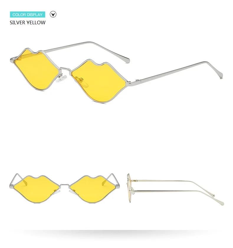 Сексуальные женские солнцезащитные очки с красными губами 90S хиппи винтажные солнечные очки фестивальный рейв солнцезащитные очки для вечеринок женские oculos de sol