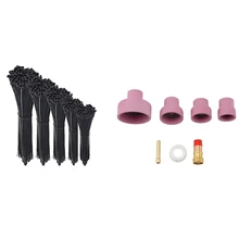 Attaches de câble noires à fermeture éclair, 500 pièces, avec embouts en céramique, passoire, pince à maille, lentille à gaz