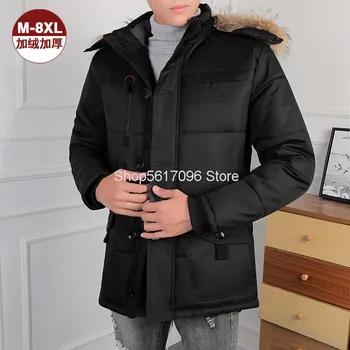 

Winter Coat Men Dad Cotton-padded Jacket Plus Hypertrophy Size Down Cotton-padded Jacket Middle-aged And Elderly Plus Velvet