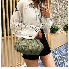 Модная сумка в виде ракушки женская сумка через плечо шикарная цепь Большая емкость сумки на плечо для женщин дизайнерская Брендовая женская сумка-мессенджер